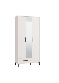 Home Affaire , Garderobenschrank »Orkney Kleiderschrank, Stauraumschrank, Flurschrank, Höhe 193 cm«, Spiegeltür, Breite 93 cm, ausziehbare...
