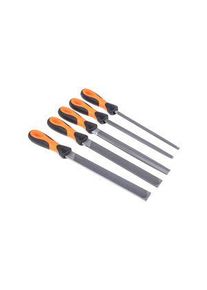 Bahco File Set, Bâtarde / Taille demi-douce, 200mm, 5pièces - 1-478-08-1-2