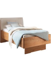 Wiemann , Holzbett »Cardiff, Bettgestell, Bettrahmen, teilmassiv, mit Polsterkopfteil«, (Belastbarkeit 110/220 Kg, 4-fache höhenverstellbar, MADE...