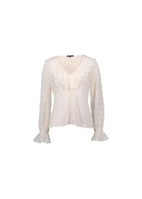 Zero , Spitzenbluse »Boho-Bluse aus Spitze« , Eggnog , 34 , 34 , Passform: Figurbetont