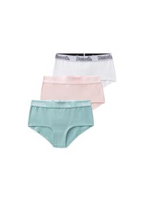Bench. , Panty, (Packung, 3 St.), mit schwarzem Logo Webbund , rosa / weiß / salbei , 122/128 , 122/128 , Panty von Bench