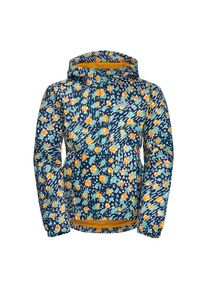 Jack Wolfskin , Outdoorjacke »VILLI 2L PRINT JACKET K«, mit Kapuze , dark-sea-all-over , 116 , 116 , Outdoor-Jacke für Kinder