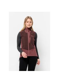 Jack Wolfskin, Damen, Softshellweste &raquo;ALPSPITZE VEST W&laquo;, dark-maroon, S (36), dark-maroon, Softshellweste