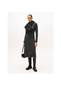 Tommy Hilfiger , Strickkleid »SOFT WOOL LS MOCK-NK SWT DRESS«, aus reiner Wolle , Dark Grey Heather , N-Gr , L (40) -N-Gr , L (40) , Kurzes...