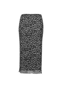 Vera Mont, Damen, Bleistiftrock &raquo;Bleistiftrock mit Leoprint&laquo;, Grau/Schwarz, 34, Grau/Schwarz, Passform: Schmal