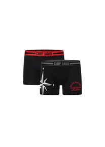 CAMP DAVID , Boxershorts »casual«, (2er Pack), mit elastischem Logo-Bund , black black , XXL , XXL , BOXERSHORT von CAMP DAVID im coolen 2er Pack
