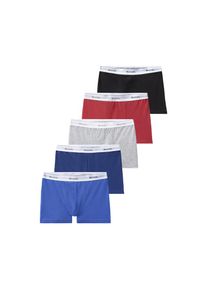 Bench. , Boxer »Boxershorts für Jungen«, (Packung, 5 St.), mit Logo-Webbund , rot / blau / hellblau / grau / schwarz , 122/128 , 122/128 , Cooler...