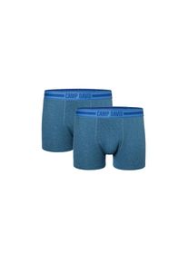 CAMP DAVID , Boxershorts »casual«, (2er Pack), mit elastischem Logo-Bund , jeans melange , L , L , BOXERSHORT von CAMP DAVID im coolen 2er Pack