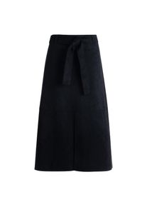 Zero, Damen, Midirock &raquo;Midirock mit Bindeg&uuml;rtel&laquo;, Black Beauty, 40, Black Beauty, Passform: Figurbetont