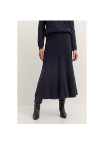 Bugatti , Strickrock »Kaschmir-Mix«, weich, warm und elegant , 390-marine , L , L , Hochwertiger Wollmix mit Kaschmir