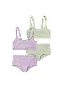 Buffalo , Set: Bustier, (Packung, 4 tlg., mit Panty), klassisch in schlichtem Design , mint / flieder , N-Gr , 146/152 -N-Gr , 146/152 , Bustiers...