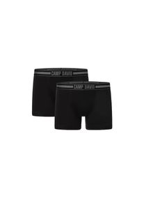 CAMP DAVID , Boxershorts »casual«, (2er Pack), mit elastischem Logo-Bund , black , M , M , BOXERSHORT von CAMP DAVID im coolen 2er Pack