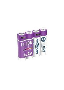 Ansmann Oplaadbare batterijen, Li-Ion, AA, 1.5V, 2Ah, 4 ST - 1312-0036