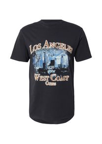 Guess Koszulka dla mężczyzn niebieski / jasnobrązowy / czarny / biały Rozmiar M