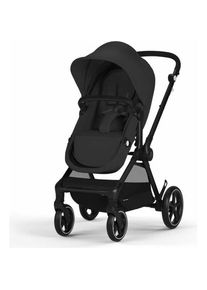 Cybex, Kinderwagen, Kombikinderwagen Eos Basic inklusive Babyschale Aton B2 Black Moon Black