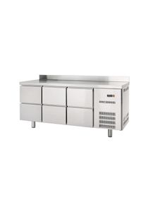 Table réfrigérée 600 0/6 avec dosseret | Professionnel | HoReCa | CHR