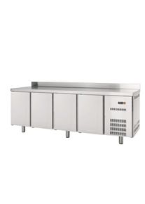 Table réfrigérée 600 4/0 avec dosseret | Professionnel | HoReCa | CHR