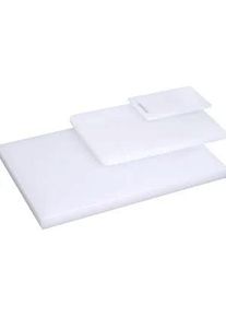 Planche à découper, blanche, longueur 75 cm, largeur 40 cm, épaisseur 4 cm | Professionnel | HoReCa | CHR