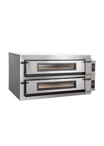 Four à pizza PREMIUM PLUS numérique 6+6x36 cm, large, pierre réfractaire | Professionnel | HoReCa | CHR