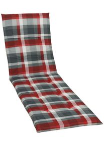 GO-DE Liegenauflage in rot, Größe B/H/T: 188 cm x 3,5 cm x 58 cm