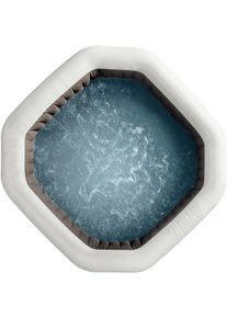 Intex 28462 Pure SPA Jet & Bubble Deluxe Octagon Whirlpool 218x71cm 6 Personen Salzwasser Kalkschutz onyx black