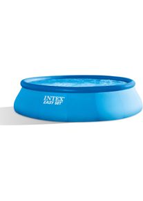 Intex 26166GN EasySet PoolSet Quick-Up-Pool 457x107cm rund Swimmingpool Filterpumpe Leiter blau