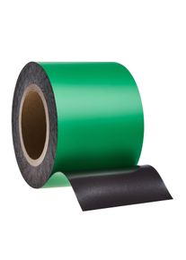 Gekleurd magneetband 100 mm | groen | 10 m | 0.85 mm, ferriet|PVC