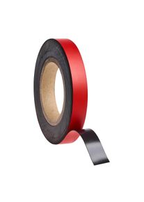Gekleurd magneetband 20 mm | rood | 10 m | 0.85 mm, ferriet|PVC