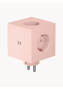 AVOLT Power Strip Square 2 Pink, Rose, Silver Plastic B 8 x H 8 cm