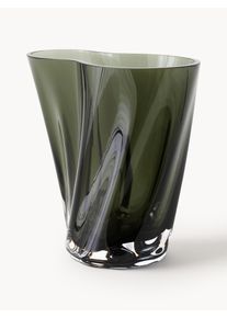 Audo Copenhagen Wazon ze szkła dmuchanego Aer, W 19 cm Szary Szkło S 18 x W 19 cm
