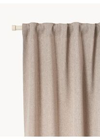 Ogenomskinliga Multibandsgardiner Joan, 2st, iolika storlekar Grå Syntetfiber B 140 x L 300 cm | Westwing Collection