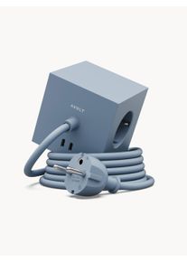 AVOLT Power Strip Square 1 Blue, Silver Plastic B 8 x H 8 cm
