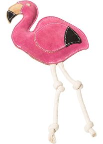 NufNuf Lederspaß Hundespielzeug, Flamingo
