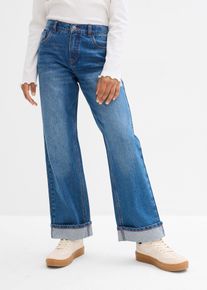 bonprix Vaqueros de pernera ancha, low waist, azul, 152