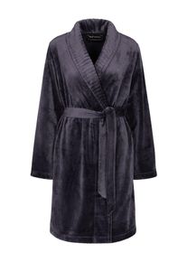 Triumph Dames Badjas kort ' Fleece Robe ' donkergrijs M