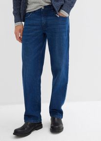 bonprix Vaqueros elásticos de corte holgado y recto, azul, 40