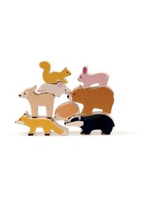 Bigjigs Toys Woodland Animal Set set di giocattoli in legno 12m+ 8 pz