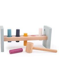 Bigjigs Toys Hammer Bench banco giocattolo con martello 12 m+ 7 pz
