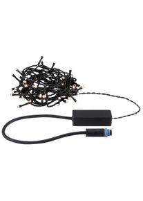 Paulmann Plug & Shine LED Fairy lights Yuna 3000K 7,4m IP44 1,3W Black