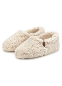 ELBSAND Hausschuh, mit kuscheligem Fellimitat, Pantolette, Pantoffel, Hüttenschuh