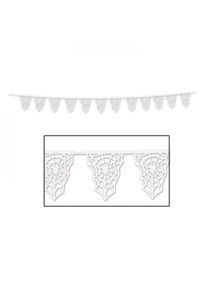Die-Cut Spider Web Pennant Banner