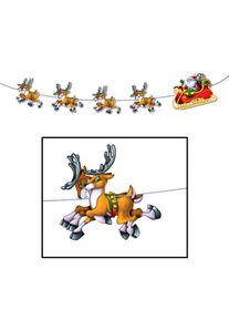 Santa & Sleigh Streamer