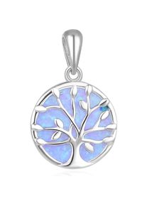Beneto, Kettenanhänger, Silver pendant with opal Tree of Life AGH131L