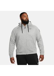 Nike , Kapuzensweatjacke »THERMA-FIT MEN'S FULL-ZIP FITNESS HOODIE« , DK GREY HEATHER/PARTICLE GREY/BLACK , L , L , Nike Therma-FIT-Technologie...