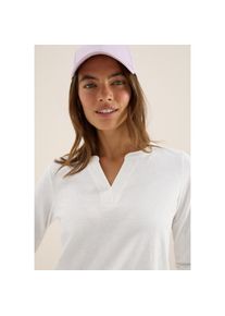 Cecil , Langarmshirt im Tunika-Look , vanilla white , XS (36) , XS (36) , Shirt im Tunika-Look von Cecil