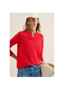 Cecil, Damen, Langarmshirt im Tunika-Look, fiery red, XS (36), fiery red, Shirt im Tunika-Look von Cecil
