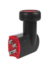 Maclean MCTV-591 MCTV-591 TV-Systemkonverter, Satelliten-LNB, 60 dB, Full HD, 4 Ausgänge (Quad LNB, 40mm), LNB, Schwarz