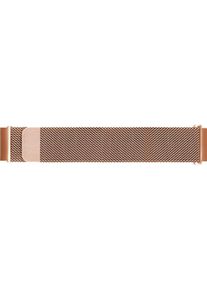 Wave 22mm Steel braided strap for smart and sports watches, rose gold (Edelstahl), Uhrenarmband, Gold