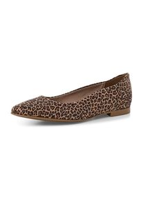 Tamaris Ballerina Damen braun Größe 36 Animalprint