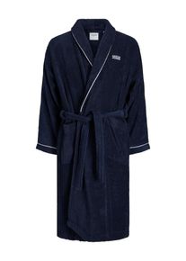 Jack & Jones JACK & JONES Heren Badjas lang navy / wit S-M